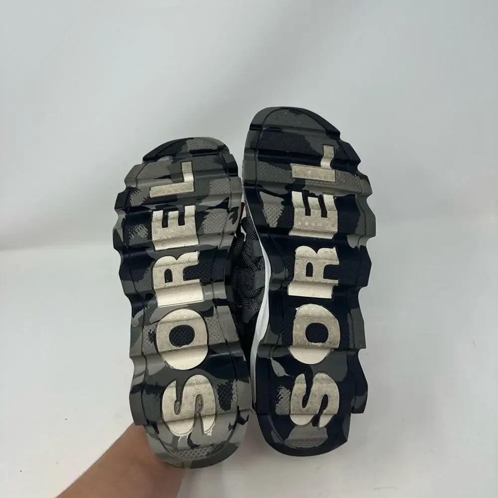 SOREL Kinetic Lace Sneaker Size 7 Grey Quarry Shoes Athletic Gym Hiking